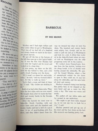 A Year Magazine, Section Two: December 1933 - April 1934, with Dee Brown's first published story, Symposium on the Status of Radical Writing, etc.