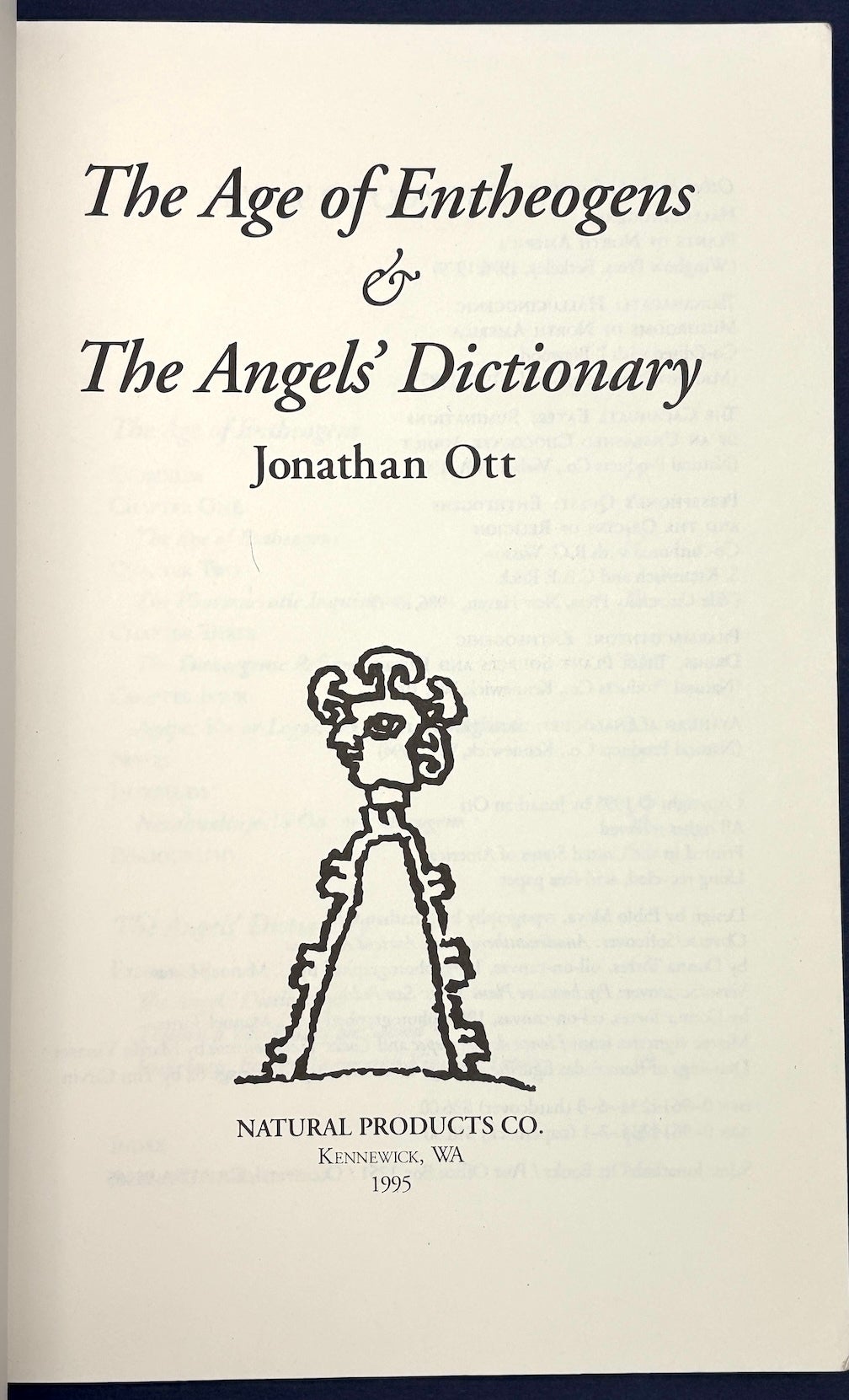 The Age of Entheogens & The Angels' Dictionary -- signed copy ...