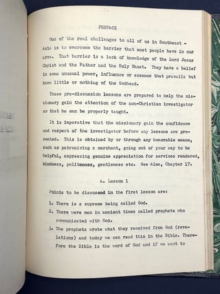 1972 book of LDS/Mormon lessons & discussions in Vietnamese, Richard C. Holloman Jr."s copy