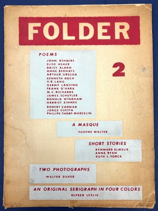 Item #h43690 Folder, Vol. 1 No. 2, 1954. Frank O'Hara, John Ashbery