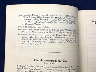 The Massachusetts Review, Winter 1962