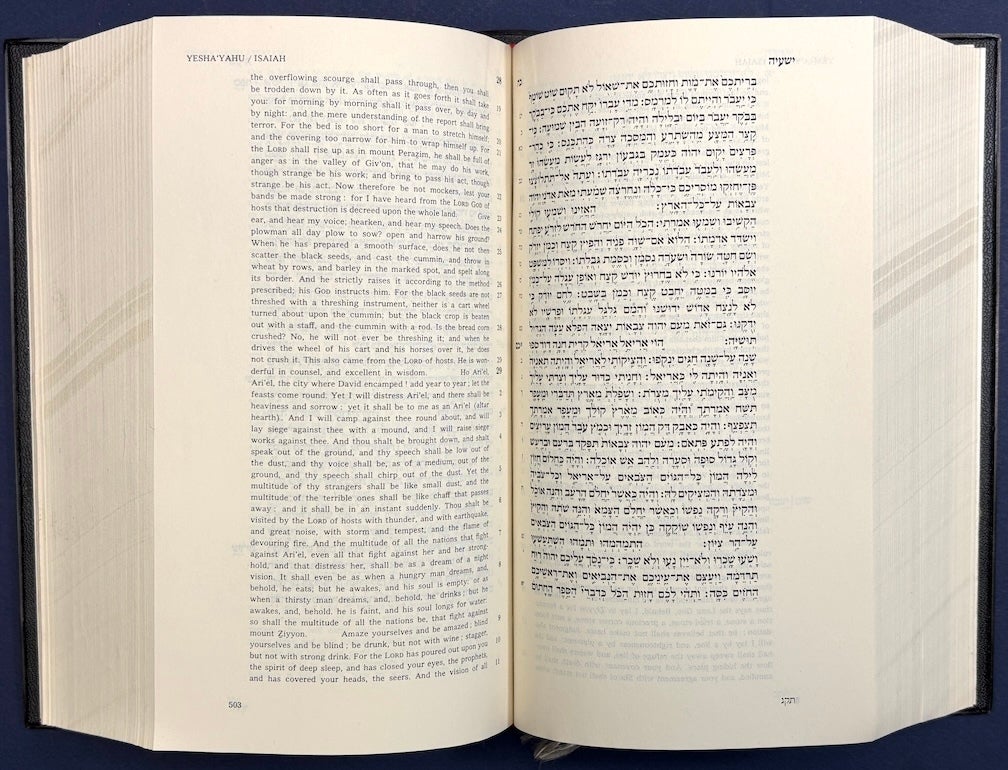 The Holy Scriptures Jerusalem Bible on spine