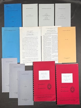 Item #h43801 13 mathematical offprints, 1946-1968. R. J. Duffin