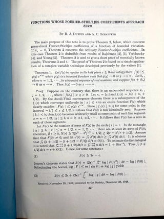 13 mathematical offprints, 1946-1968