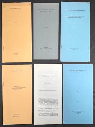 Item #h43804 6 mathematical offprints, 1951-1958. K. T. Chen, Kuo-Tsai