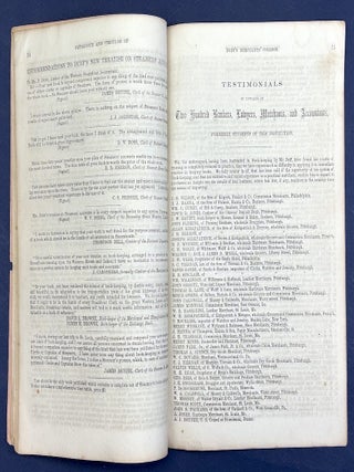 1854 Catalogue and Circular of Duff's Merchants' College, Pittsburgh PA