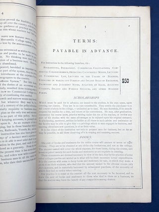 1871 Circular of Duff's Mercantile College, Pittsburgh