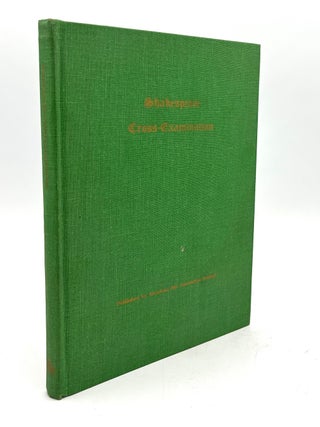 Item #h43983 Shakespeare Cross-Examination, inscribed by Richard Bentley; a compilation of...