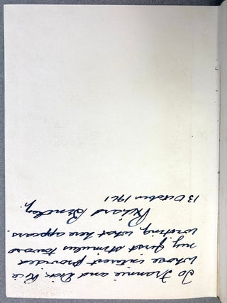 Shakespeare Cross-Examination, inscribed by Richard Bentley; a compilation of articles first appearing in the American Bar Association journal
