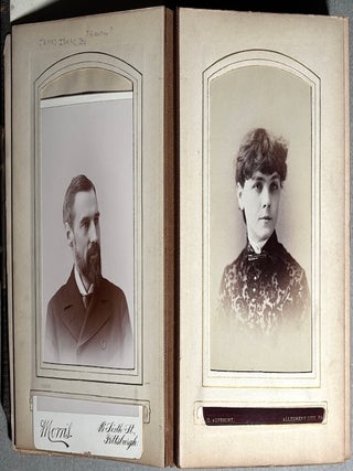 1860s-1910s Pittsburgh & Western PA photo album: Aiken, Noble families, et al.