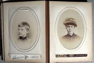 1860s-1910s Pittsburgh & Western PA photo album: Aiken, Noble families, et al.