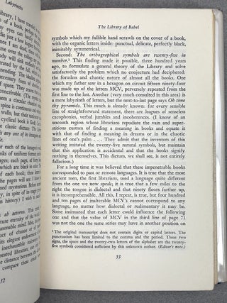 Labyrinths, Selected Stories and other writings