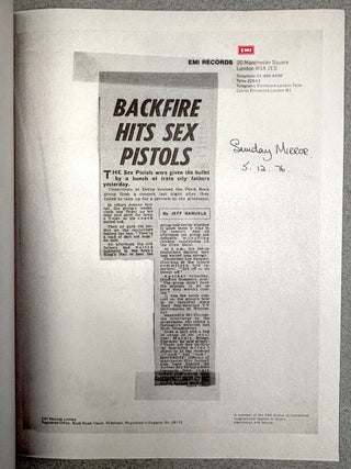 God Save Sex Pistols, deluxe edition of 500 in rubber slipcase with additional book and memorabilia, etc.