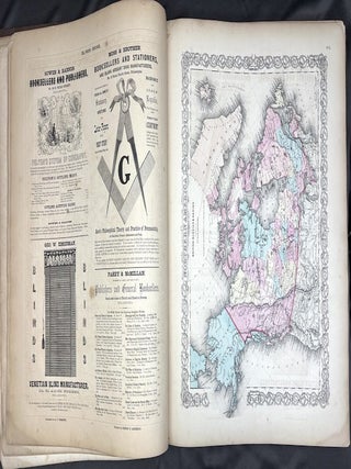 Colton's Atlas of America (1856), Philadelphia Commercial Edition