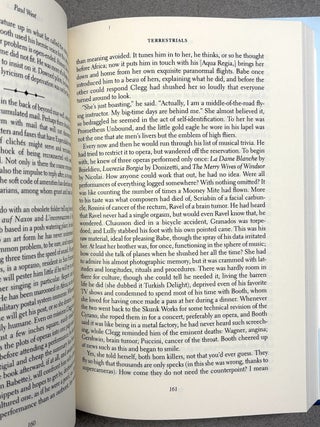 Terrestrials, a novel, inscribed to fellow PSU professor Robert Lima