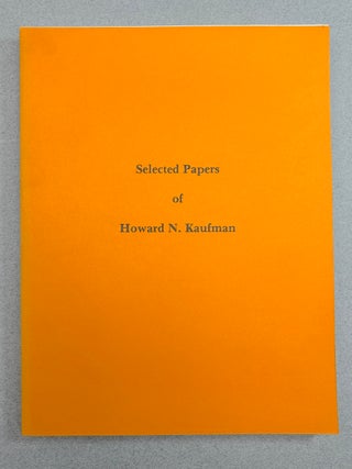 Item #h44285 Selected Papers, published on the occasion of his retirement from the Westinghouse...