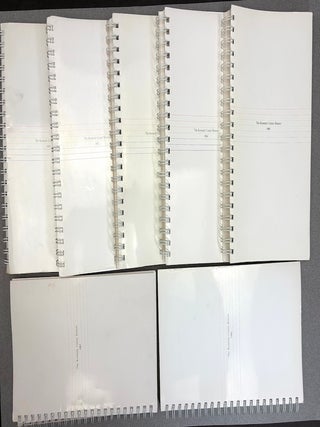 7 souvenir Kennedy Center Honors calendar books from 1981, 1982, 1983, 1984, 1985, 1986, 1987 Galas. Washington DC The Kennedy Center.