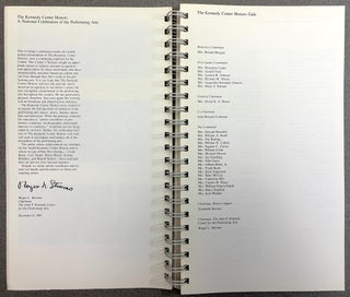 7 souvenir Kennedy Center Honors calendar books from 1981, 1982, 1983, 1984, 1985, 1986, 1987 Galas