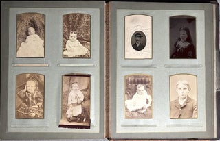 Large 1870s-1880s photo album: Pittsburgh, New Brighton, Beaver Falls, Burgettstown, Wheeling, Steubenville, Zanesville, Remington PA