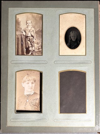 Large 1870s-1880s photo album: Pittsburgh, New Brighton, Beaver Falls, Burgettstown, Wheeling, Steubenville, Zanesville, Remington PA