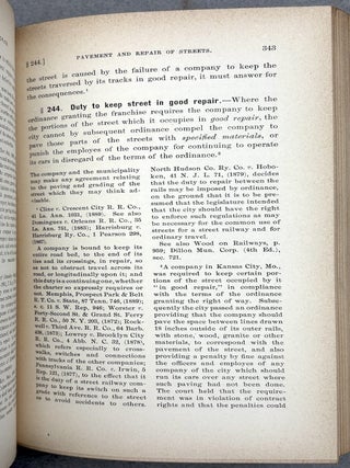 A Treatise on the Law of Street Railways (1892)