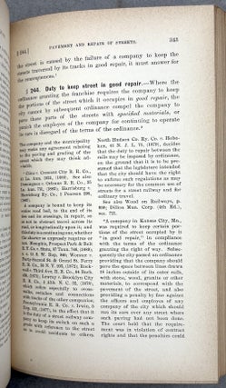 A Treatise on the Law of Street Railways (1892)