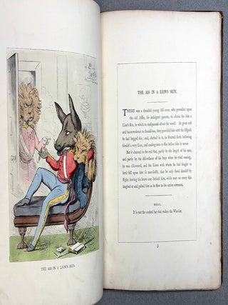 The Fables of Aesop and others, Translated into Human Nature, Designed and Drawn on the Wood...engraved by Swain