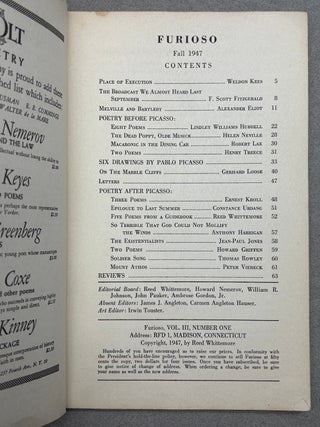 Furioso Fall 1947, Vol. III no. 1