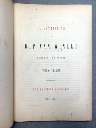 Illustrations of Rip Van Winkle / The Legend of Sleep Hollow, designed & etched ...for Members of the American Art-Union (1848, 1849)