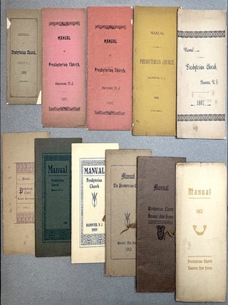 Item #h44431 Manual of Presbyterian Church, Hanover, NJ 1888-1922 (15 separate booklets