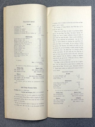 Manual of Presbyterian Church, Hanover, NJ 1888-1922 (15 separate booklets)