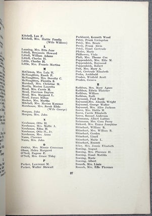 Manual of Presbyterian Church, Hanover, NJ 1888-1922 (15 separate booklets)