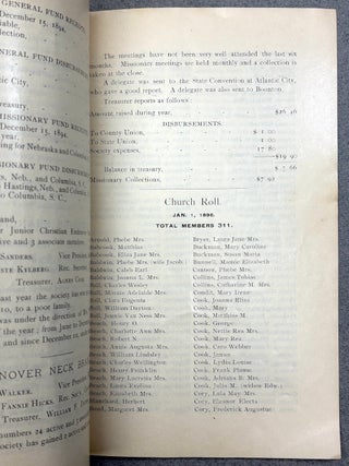 Manual of Presbyterian Church, Hanover, NJ 1888-1922 (15 separate booklets)