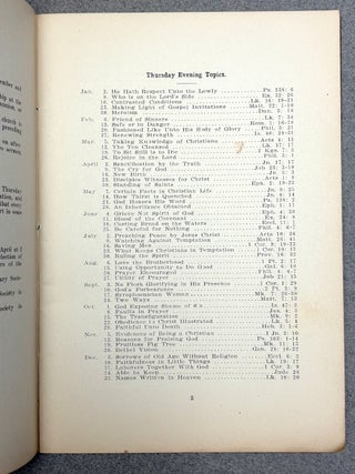 Manual of Presbyterian Church, Hanover, NJ 1888-1922 (15 separate booklets)
