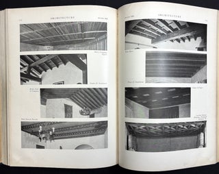 Bound volume of 1929-1932 "Portfolio" sections from Architecture Magazine