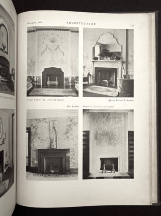 Bound volume of 1929-1932 "Portfolio" sections from Architecture Magazine