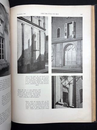 Bound volume of 1929-1932 "Portfolio" sections from Architecture Magazine