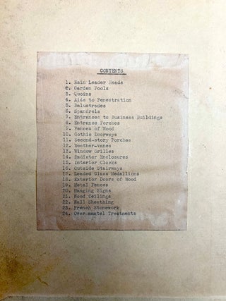 Bound volume of 1929-1932 "Portfolio" sections from Architecture Magazine