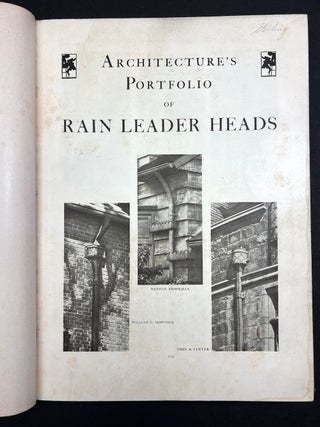 Bound volume of 1929-1932 "Portfolio" sections from Architecture Magazine