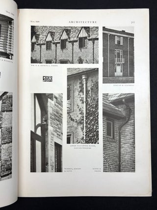 Bound volume of 1929-1932 "Portfolio" sections from Architecture Magazine