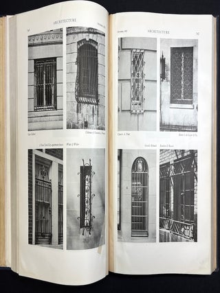 Bound volume of 1929-1932 "Portfolio" sections from Architecture Magazine