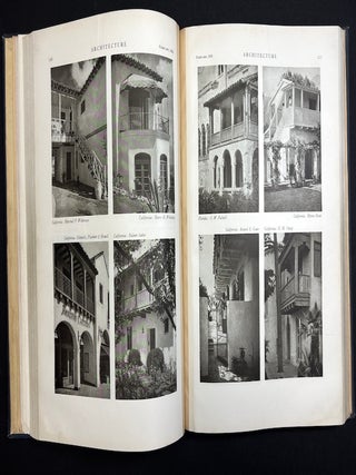 Bound volume of 1929-1932 "Portfolio" sections from Architecture Magazine