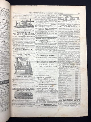 The Cultivator & Country Gentleman, Vols. XXVII, XXVIII, XXX, XXXI: Jan. 1866 - Jan. 1867; July 1867 - Jan. 1868; Jan. 1868 - July 1868