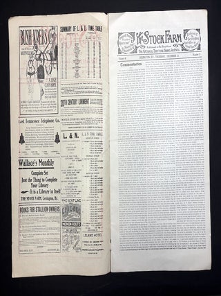 The Trotter & Pacer, Dec. 5, 1907 & The Stock Farm Dec. 24, 1908, The National Trotting Horse Journal