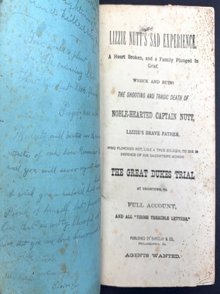 Lizzie Nutt's Sad Experience...The Great Dukes Trial at Uniontown, PA