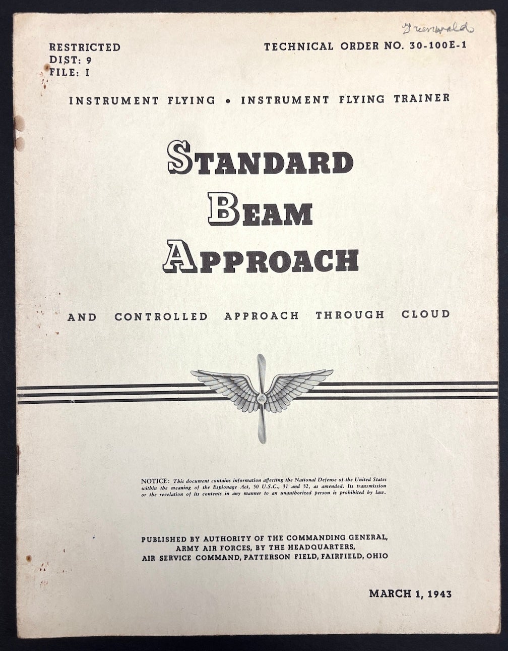 Standard Beam Approach, and Controlled Approach Through Cloud ...