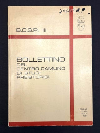 Item #h44648 Bollettino Del Centro Camuno Di Studi Preistorici, III (1967). Emmanuel Anati, ed