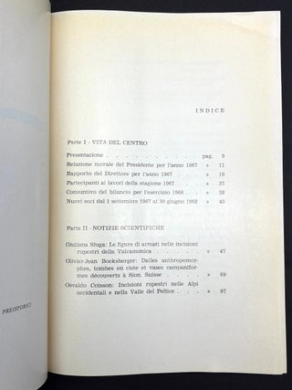 Bollettino Del Centro Camuno Di Studi Preistorici, III (1967)