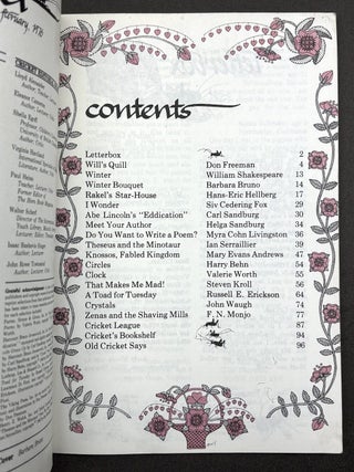 Cricket the magazine for children, Vol. 3, 1-12: Sept. 1975 - August 1976