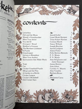 Cricket the magazine for children, Vol. 3, 1-12: Sept. 1975 - August 1976